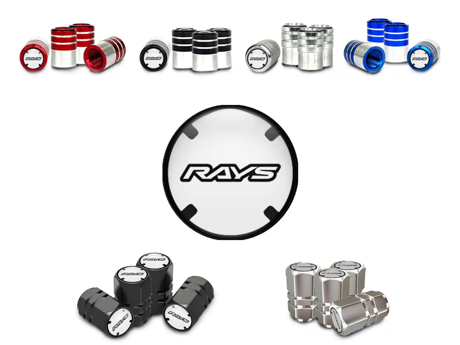 Rays Covers Tige Valve Camion Style Personnalisable
